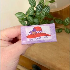 Vintage “Love Laugh Live” Red Hat Society Brooch